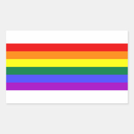 LGBT Pride Rainbow-vlag Rechthoekige Sticker