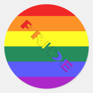 LGBT Pride Rainbow-vlag Ronde Sticker
