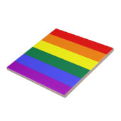 LGBT Pride Rainbow-vlag Tegeltje (Zijkant)