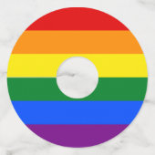 LGBT Pride Rainbow Wijnglaslabel (Voorkant)