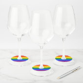 LGBT Pride Rainbow Wijnglaslabel (Set)