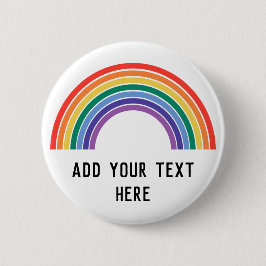 LGBT Pride regenboog aanpassen Ronde Button 5,7 Cm
