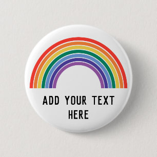 LGBT Pride regenboog aanpassen Ronde Button 5,7 Cm