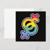 LGBT+Pride. Regenboog. Bedankkaart (Voorkant / Achterkant)