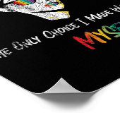 LGBT Pride regenboog ben ik zelf Retro Poster (Hoek)