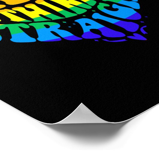 LGBT Pride Regenboog ik kan niet denken dat je rec Poster (Hoek)