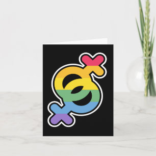 LGBT+Pride. Regenboog. Notitiekaartje