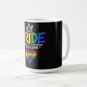 LGBT Pride Regenboog Ontwerp Koffiemok (Voorkant rechts)