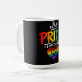 LGBT Pride Regenboog Ontwerp Koffiemok (Voorkant links)