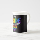 LGBT Pride Regenboog Ontwerp Porselein Kop (Voorkant rechts)