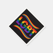 LGBT Pride Regenboog Ontwerp Servet (Hoek)