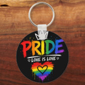 LGBT Pride Regenboog Ontwerp Sleutelhanger (Achterkant)