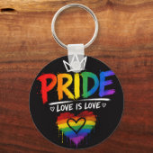 LGBT Pride Regenboog Ontwerp Sleutelhanger (Voorkant)