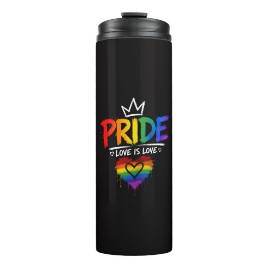 LGBT Pride Regenboog Ontwerp Thermosbeker (Voorkant)