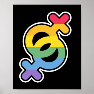 LGBT+Pride. Regenboog. Poster