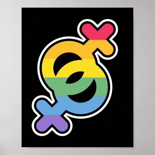 LGBT+Pride. Regenboog. Poster (Voorkant)