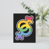 LGBT+Pride. Regenboog. Poster Briefkaart (Staand voorkant)