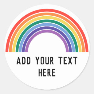 LGBT Pride Regenboog Ronde Sticker