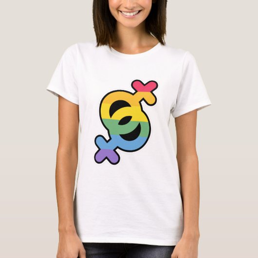 LGBT+Pride. Regenboog. T-Shirt (Voorkant)