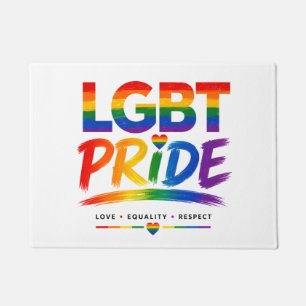 LGBT Pride Regenboog Typografie Deurmat
