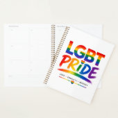 LGBT Pride Regenboog Typografie Planner (Display)
