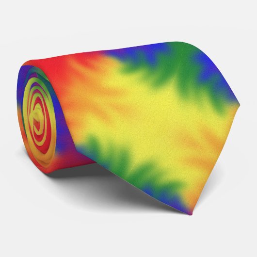 LGBT Pride regenboogkleuren Abstracte Art Moderne Stropdas (Opgerold)