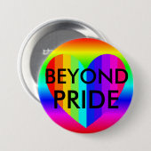 LGBT 'Pride" Regenboogkleuren Knop Ronde Button 7,6 Cm (Voorkant /achterkant)
