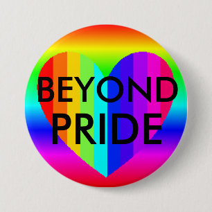 LGBT 'Pride" Regenboogkleuren Knop Ronde Button 7,6 Cm