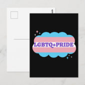 LGBT+Pride. Regenboogliefde. Briefkaart (Voorkant / Achterkant)