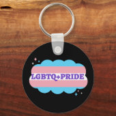 LGBT+Pride. Regenboogliefde. Sleutelhanger (Voorkant)