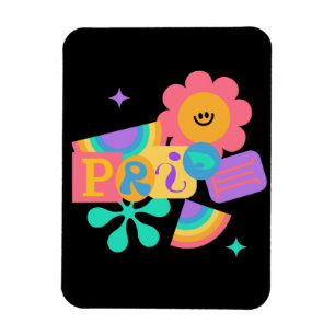 LGBT+pride. Regenboogliefde. Zonnebloemliefde. Magneet