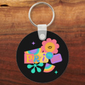 LGBT+pride. Regenboogliefde. Zonnebloemliefde. Sleutelhanger (Voorkant)