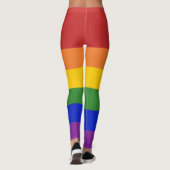 LGBT Pride regenboogstripes Leggings (Achterkant)