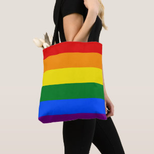 LGBT Pride regenboogstripes Tote Bag