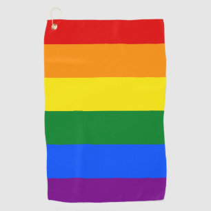 LGBT Pride regenboogstrips Golfhanddoek