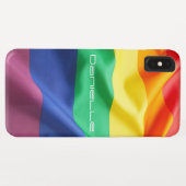 LGBT Pride Regenboogvlag Gepersonaliseerde Naam Case-Mate iPhone Case (Achterkant (horizontaal))