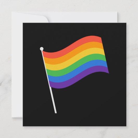 LGBT+pride. Regenboogvlag Kaart (Voorkant)