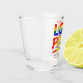LGBT Pride Regenboortypografie Shot Glas (Links)