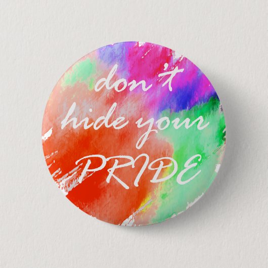 LGBT Pride Ronde Button 5,7 Cm (Voorkant)