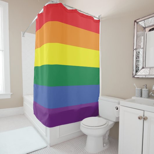 LGBT Pride Shower Curtain Douchegordijn (In situ)
