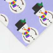 LGBT+ Pride Sneeuwman Fleece Deken (Hoek)
