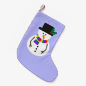 LGBT+ Pride Snowman Stocking Kleine Kerstsok (Voorkant (Hangend))