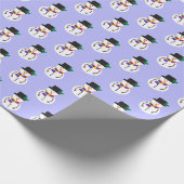 LGBT+ Pride Snowman Wrapping Paper Cadeaupapier (Hoek)