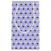 LGBT+ Pride Snowmen Pattern Gift Bag Klein Cadeauzakje (Voorkant)