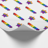 LGBT pride stars and hearts Wrapping Paper Cadeaupapier (Hoek)