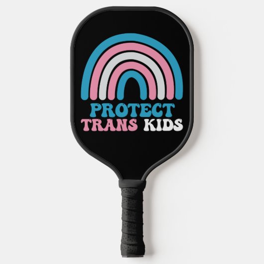 LGBT Pride Steun Bescherm Trans Kinderen Pickleball Paddle (Voorkant)