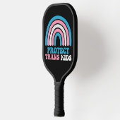 LGBT Pride Steun Bescherm Trans Kinderen Pickleball Paddle (Links)