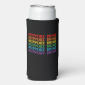 LGBT Pride Steun Drag Is Geen Misdaad Seltzer Blikjeskoeler (Seltzer Voorkant)