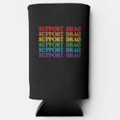 LGBT Pride Steun Drag Is Geen Misdaad Seltzer Blikjeskoeler (Voorkant)