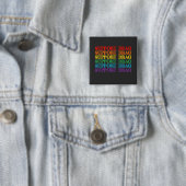 LGBT Pride Steun Drag Is Geen Misdaad Vierkante Button 5,1 Cm (In situ)